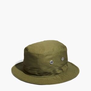 Madewell Unisex Green Bucket Hat S-M Cotton Preppy Canvas Travel Casual Outdoor